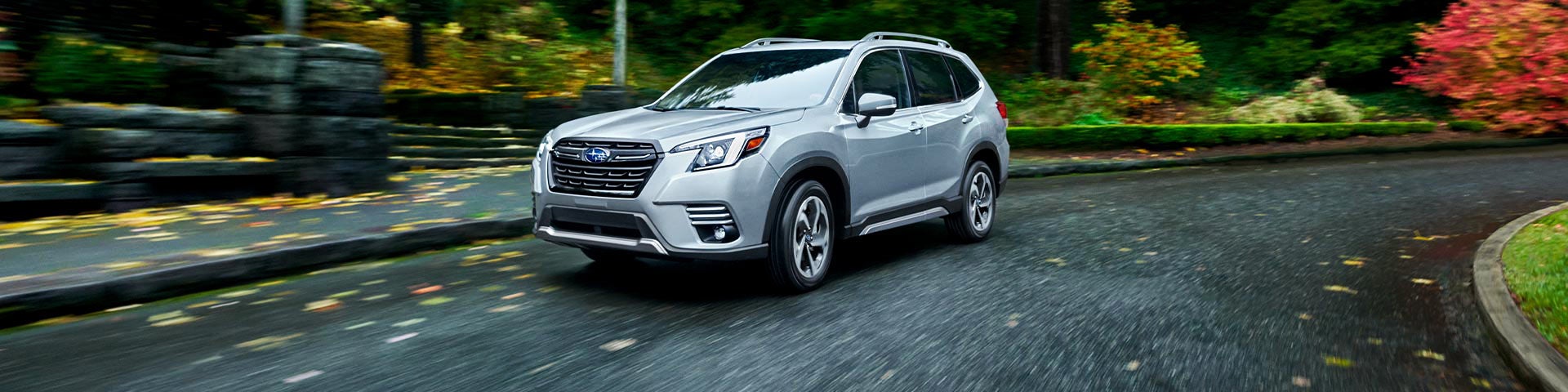 A 2022 Forester driving on a highway. | Five Star Subaru in Grapevine TX