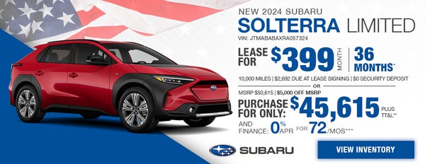 New 2024 Subaru Solterra Limited