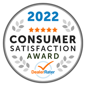 2022 Consumer Satisfaction Award DealerRater